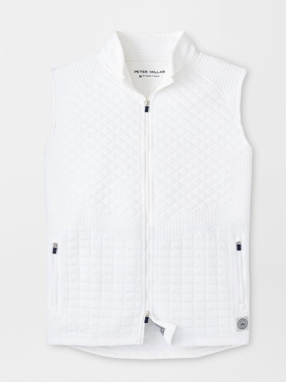 PETER MILLAR Men's Orion Performance Quilted Full Zip Vest XL White NWT